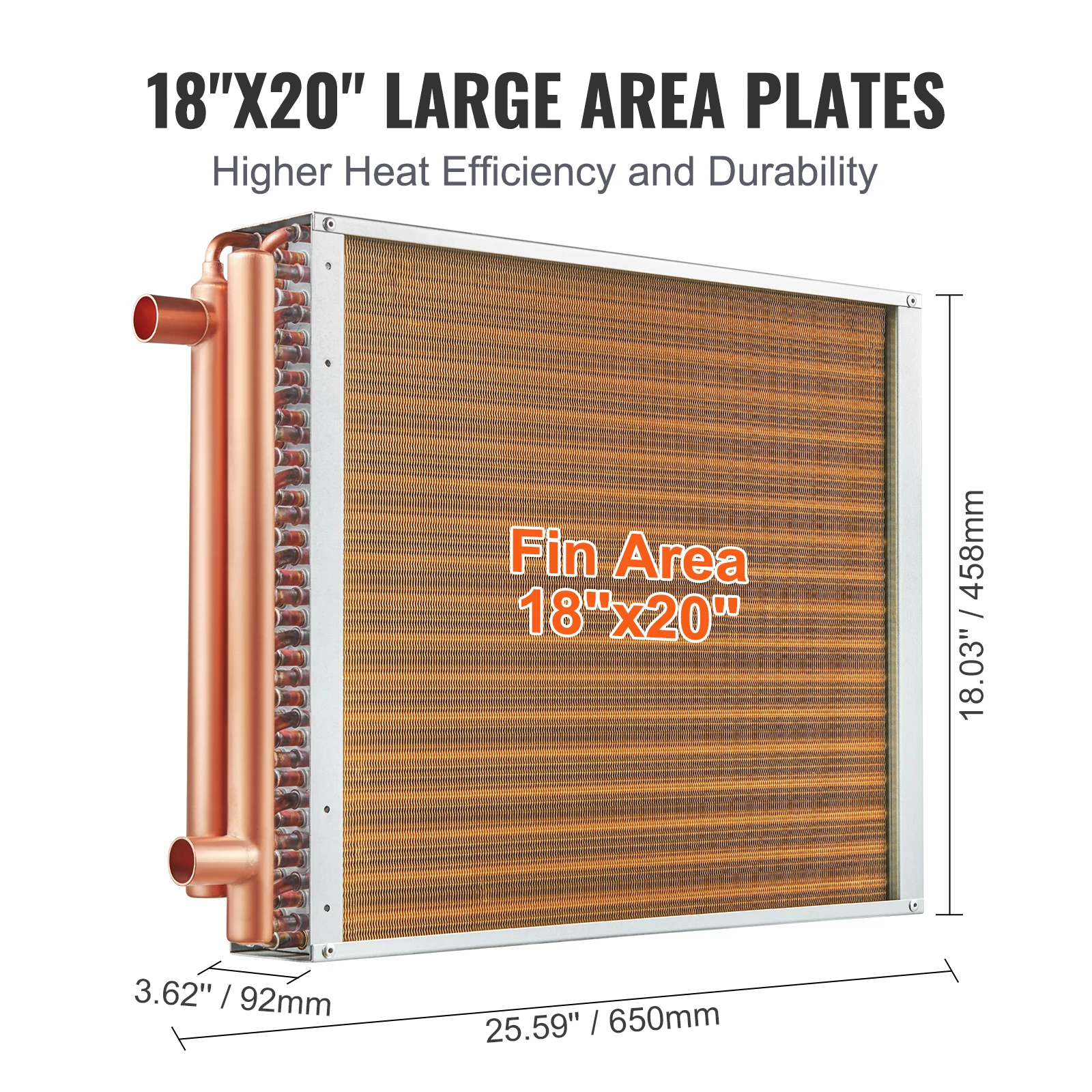 VEVOR Heat Exchanger Water to Air 18\