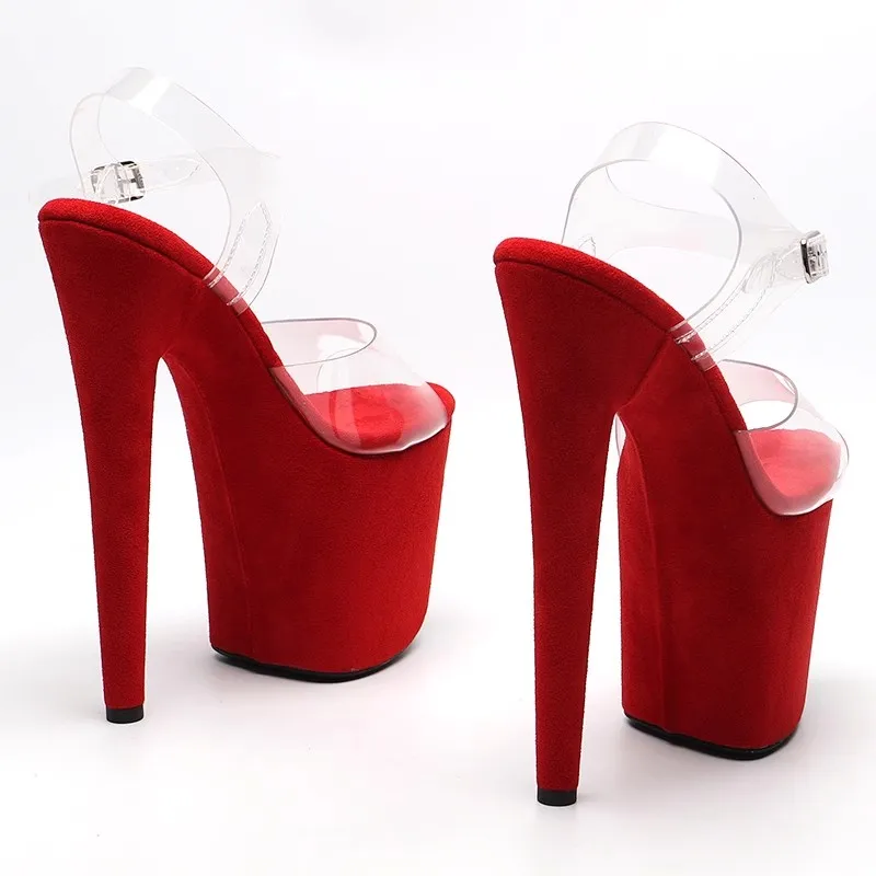 Sandales de soirée à talons hauts pour femmes, 2020 cm/8 pouces, dessus en PVC, chaussures de pole légiti, modèle 325