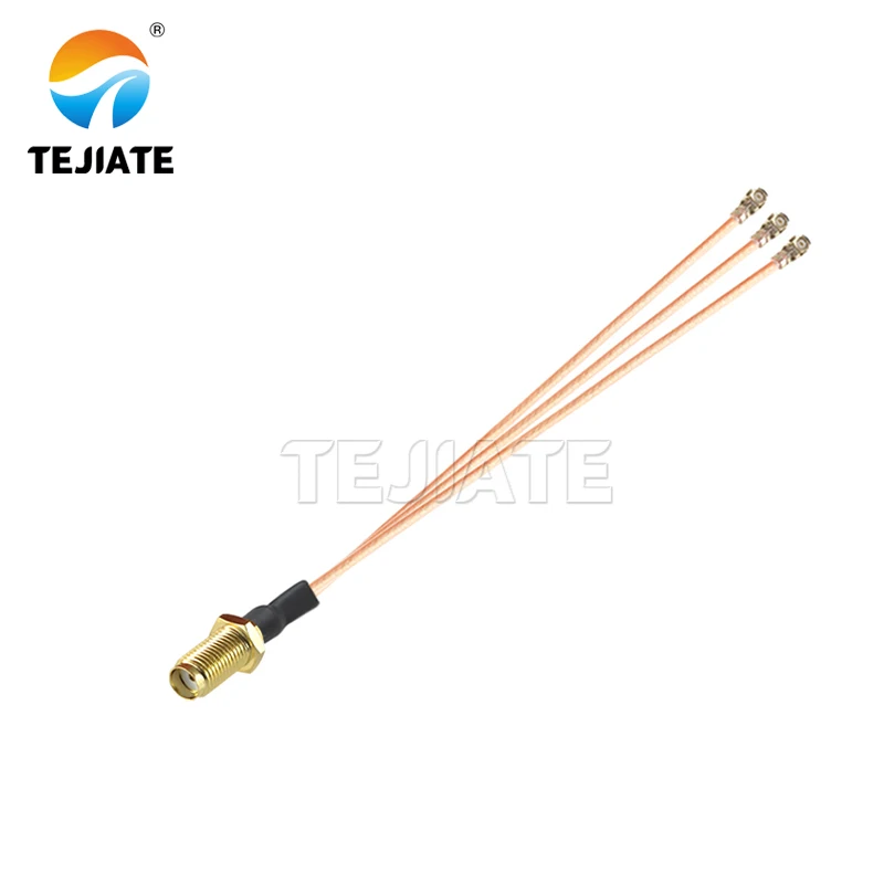 0.1m 1 to 2 SMA to IPEX Splitter RG178 Cable SMA Pigtail U.fl Ipx Female SMA Female male To 3pcs WIFI Antenna Extension Jumper