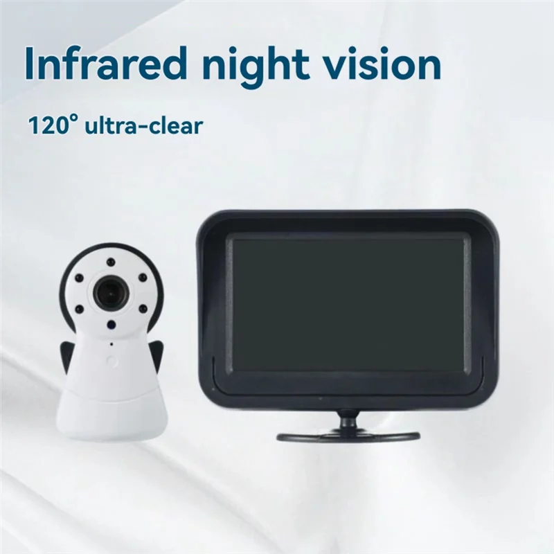 B03B-Secure Baby Nanny Monitor de vídeo para carro de 4,3 polegadas com visão noturna e conversa de áudio