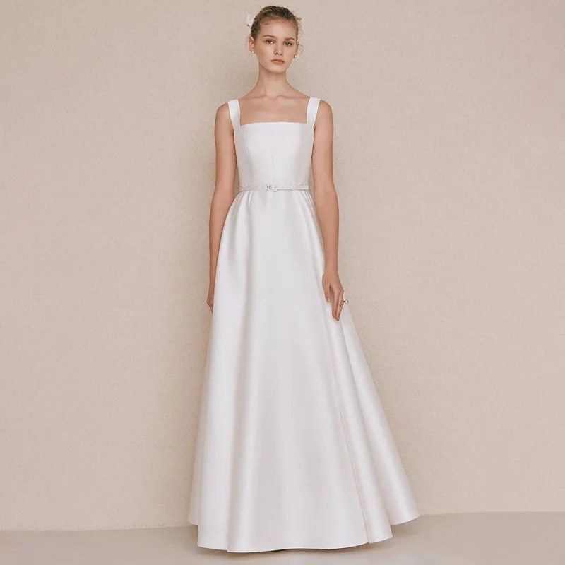 a-line-simple-satin-bow-sash-floor-length-strapless-bridesmaid-dresses-wedding-party-prom-birthday-evening-cocktail-zipper-back