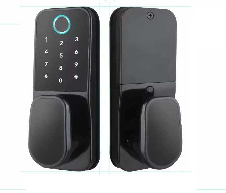 BL15-F IP65 Waterproof TTlock Smart Door Lock Biometric Fingerprint Security Deadbolt Single Latch Door Lock