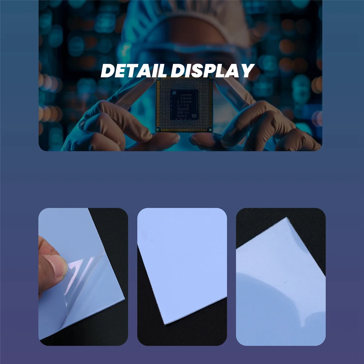 GPU CPU Heatsink Cooling Conductive Silicone Pad 100mmx100mmx1mm Thermal Pad High Quality