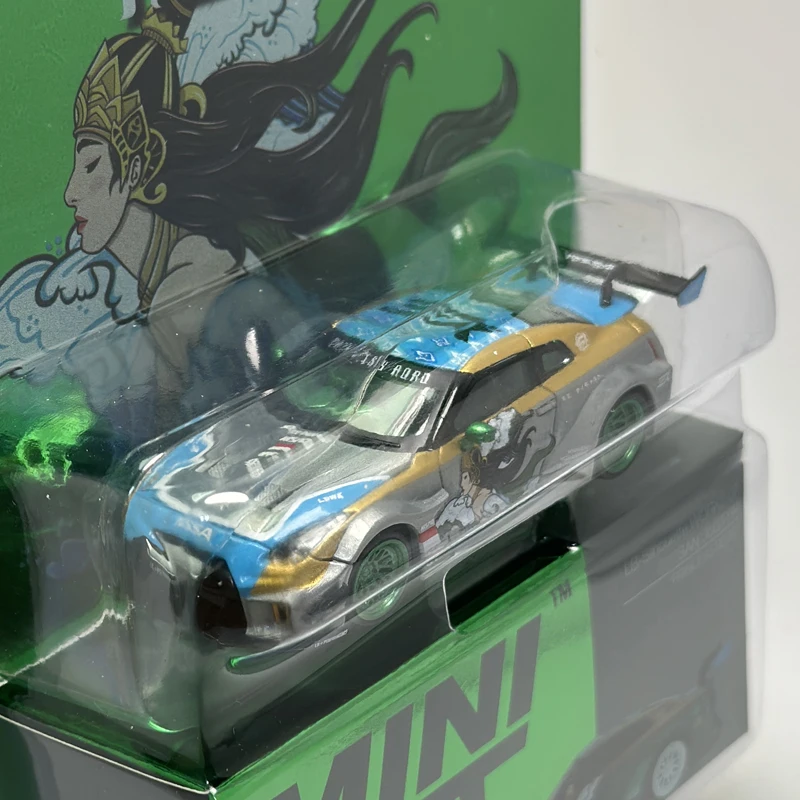 In stock* MINIGT 1:64 LBWK GTR R35 RORO CHASE alloy car model 650