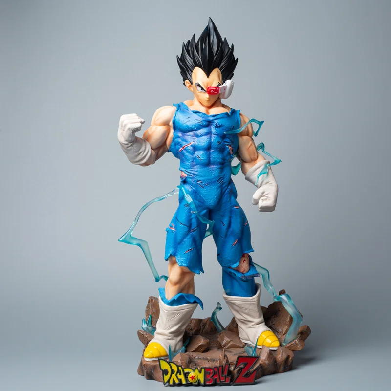 Anime Cartoon Dragon Ball Series Yw Magic Shell Vegeta 47cm Double Shape Luminous Anime Gk Statue Model Ornament Decorative Gift