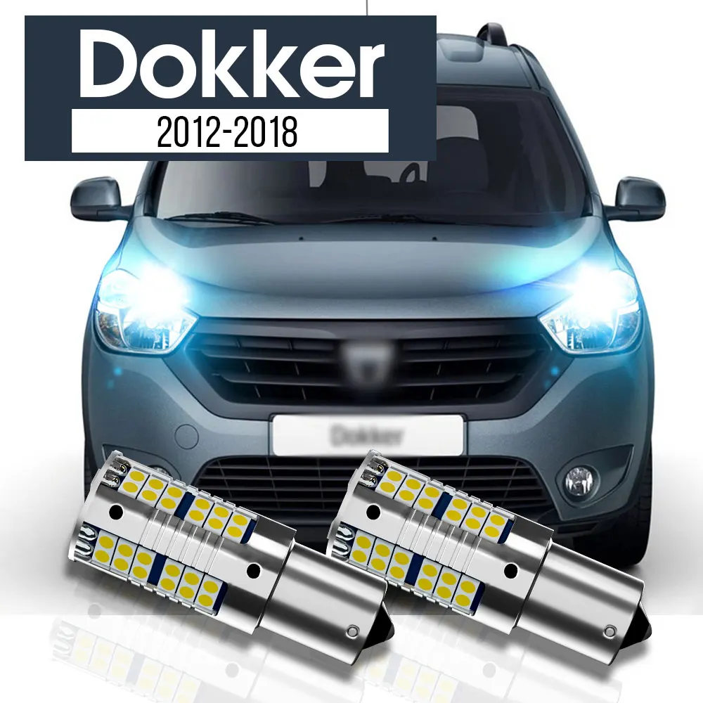 Аксессуары для дневных ходовых огней, 2 шт., для Dacia Dokker 2012 2013 2014 2015 2016 2017 2018