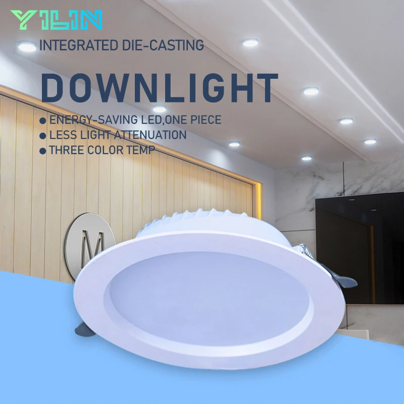 6W 9W 12W 18W LED Downlight 220V Ceiling Light Recessed Down light Round Panel Lamp LED Spot light Cold Warm White Neutral Light