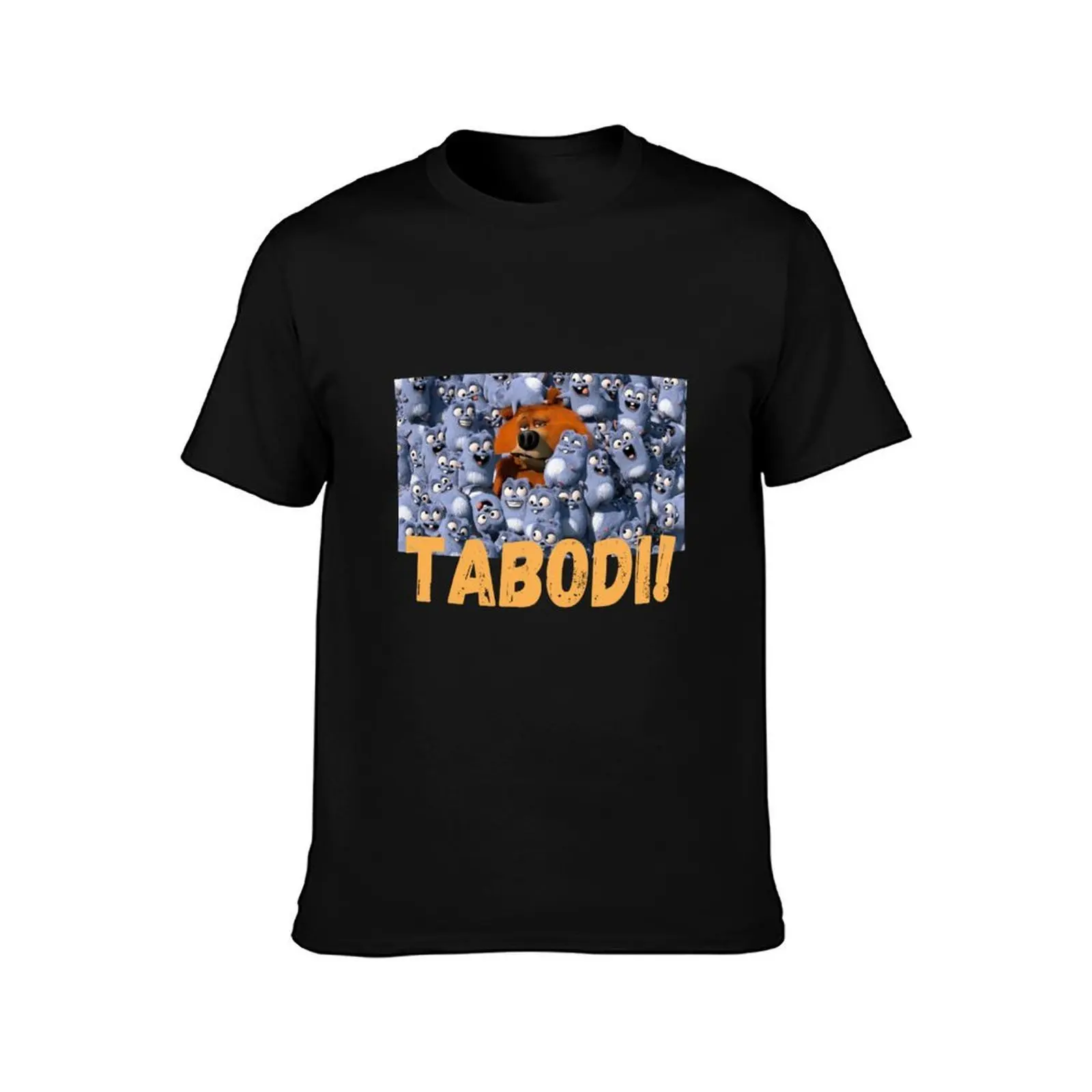 Happy Lemmings Tabodi and Grizzy T-Shirt, Summer Casual Cotton Tee, Oversized Streetwear Tops, Vintage Graphic Print