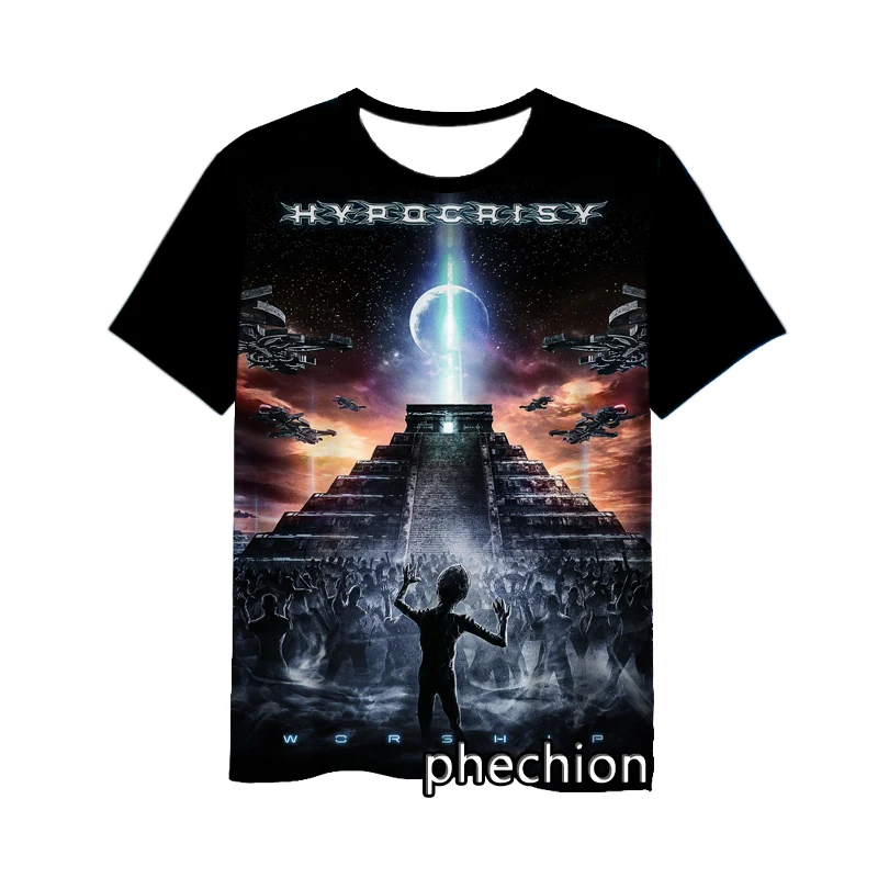 phechion New Fashion Men/Women Hypocrisy 3D Print Short Sleeve T-Shirt Casual Hip Hop Summer T Shirt Tops S196