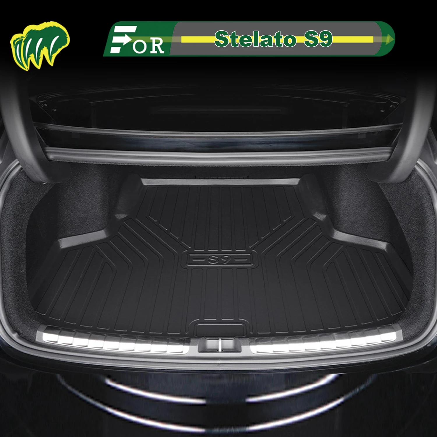 

For Stelato S9 2024-2025 TPE Custom Fit Car Trunk Mat All Season Cargo Mat 3D Shaped Trunk Liner Trunk Protection Mat