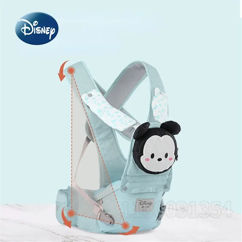 Disney mickey minnie original nova cinta do bebê marca de luxo frente abraçando cinta do bebê leve dos desenhos animados moda envoltório do bebê