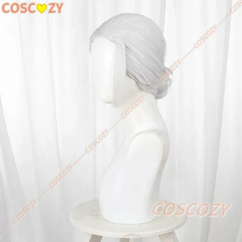 

2025 22 аниме Days Таро Сакамото очки для косплея серебристо-белые волосы парик для Хэллоуина для женщин и мужчин Con Event