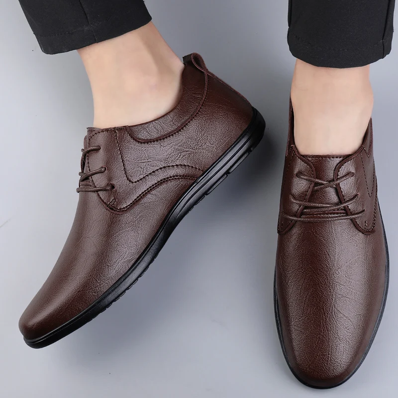 Luxe Merk Designer Heren Veterschoenen Echt Lederen Slip-On Loafers Mocasines Zomer Ademende Rijschoenen Wandelen Mannen