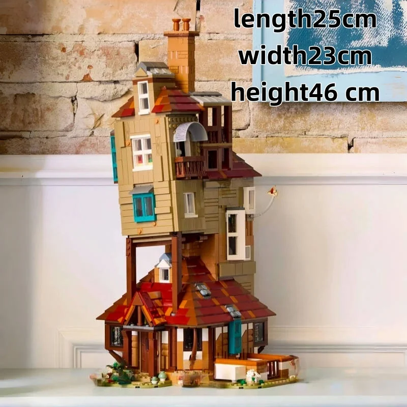 

2405 pieces of Ron's burrow house building block model DIY brick toys children adult Christmas and birthday gifts