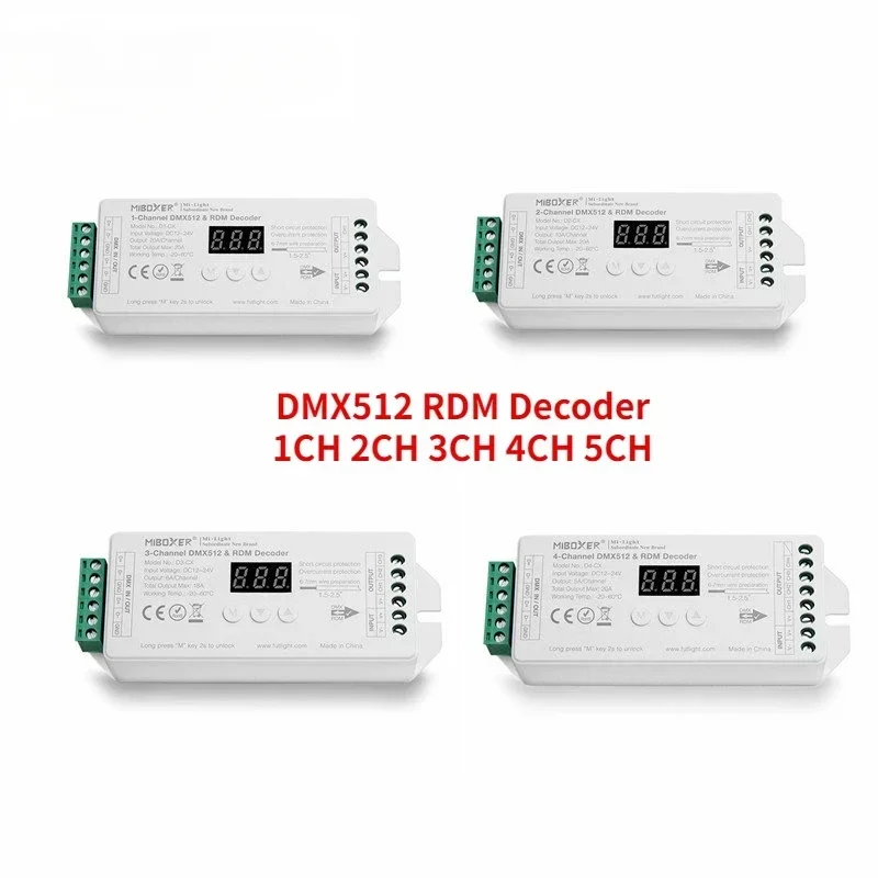

DC12-24V 1 2 3 4 5-канальный постоянное напряжение D1-CX D2-CX D3-CX D4-CX D5-CX DMX512 RDM декодер 1CH 2CH 3CH 4CH 5CH для светодиодного освещения