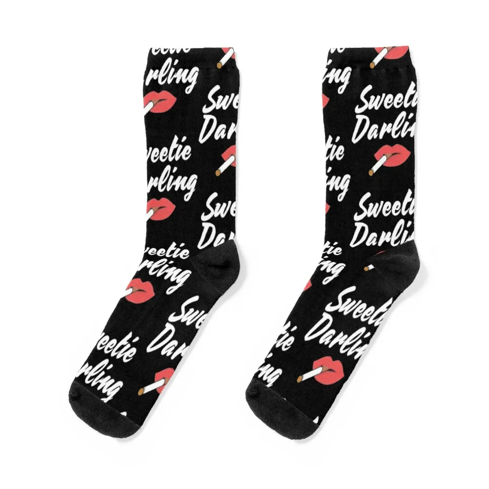 

Absolutely Fabulous Darling Fitted Scoop Socks christmas gift Men's Sports with print Socks Ladies Men's