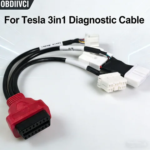 Кабель-адаптер OBD2 для Tesla (20-контактный/12-контактный/26-контактный) с разъемами Male/Female на 16-контактный для Tesla Model Y/X