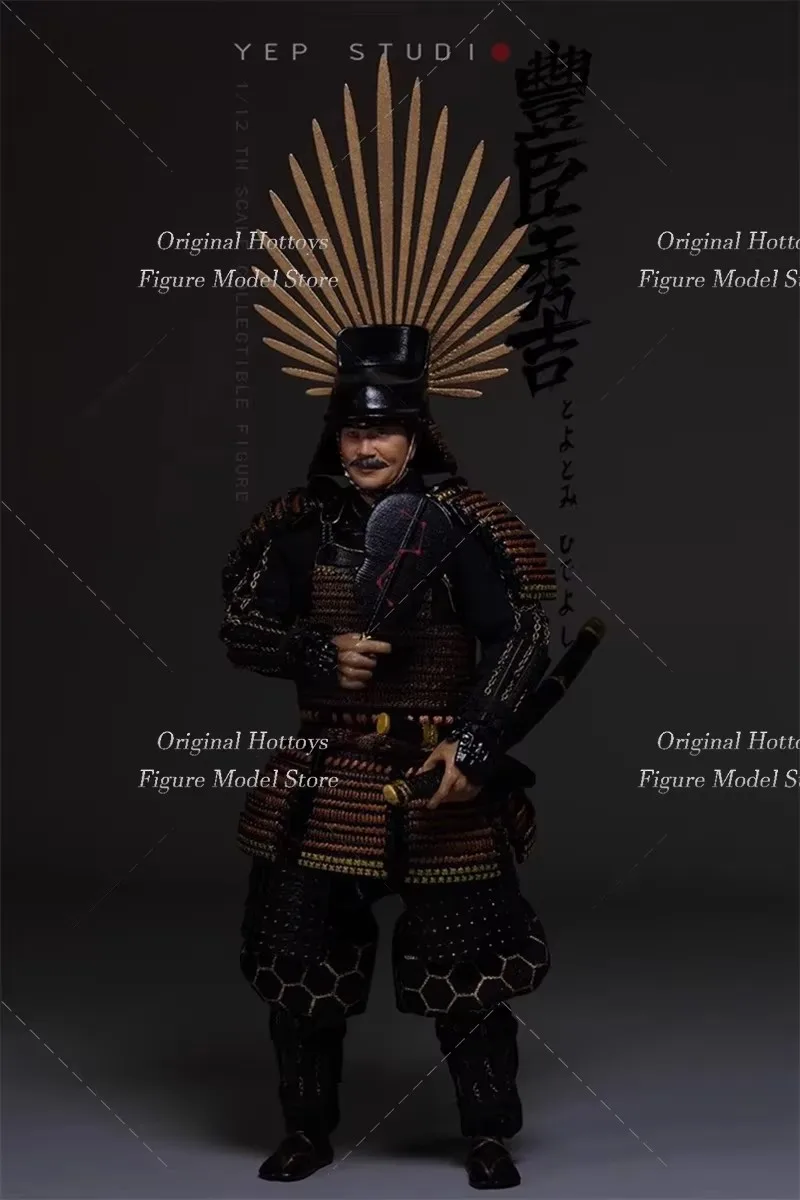 YEP STUDIO NR.0009 1/12 Żołnierz Toyotomi Hideyoshi Japoński Strateg Wojskowy z Epozy Wojny Wielkiej, Pełny Zestaw, Figurka Akcji 6''