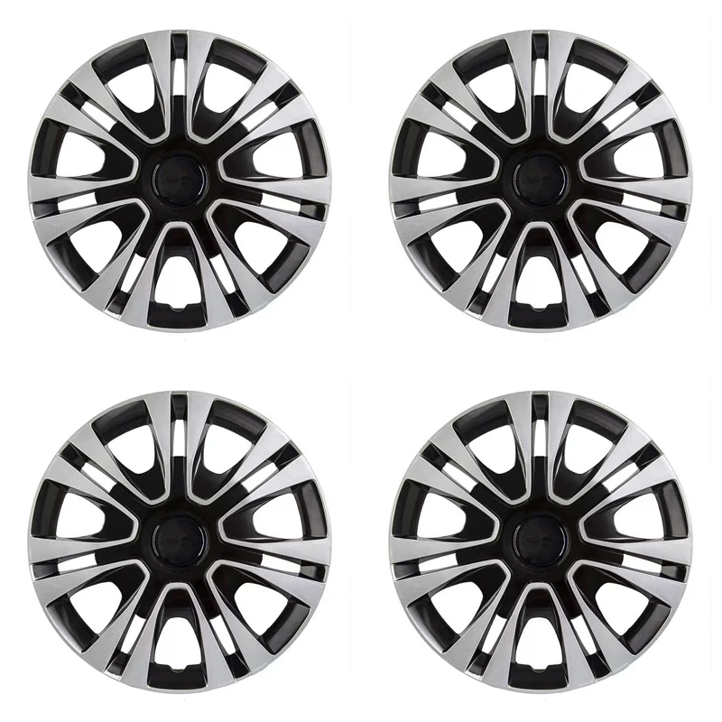

Колпаки на колесные диски из АБС-пластика, 14 дюймов, черные и серебристые, 4 штуки