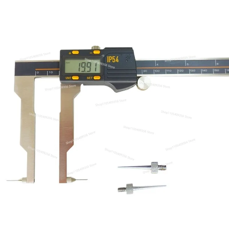 For Replaceable Jaw Probe Inner and Outer Groove Measurement Vernier Caliper Thread Removal M2.5 Lengthened Needle Fine Depth