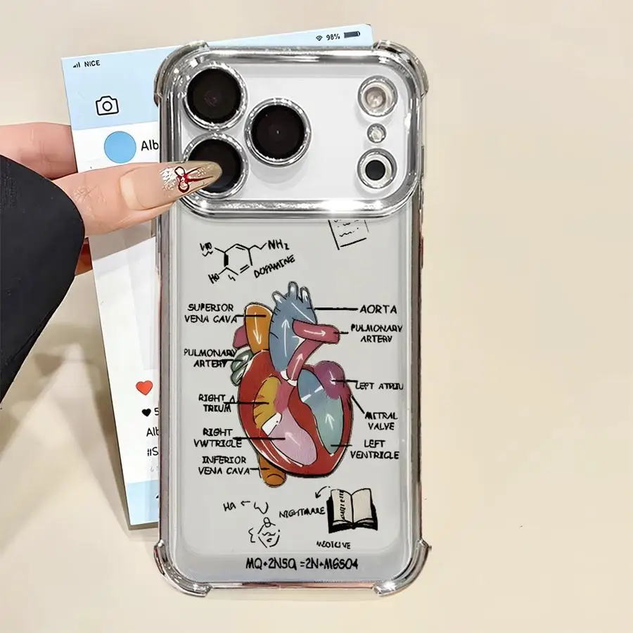 حافظة ناعمة لهاتف آيفون 16 15 14 Plus 13 12 11 Pro Max 16e 17 Air Cartoon Bread