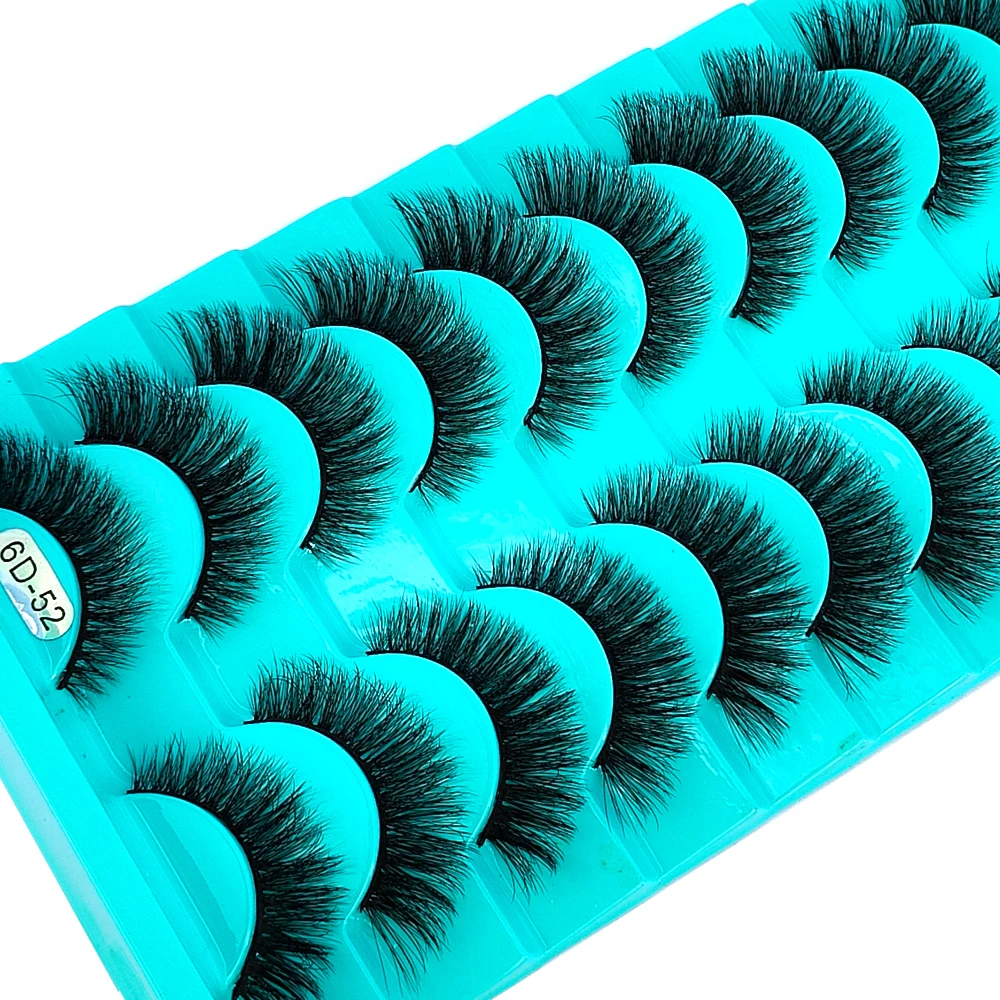 New 10 pairs natural Thick false eyelashes long makeup 3d mink eyelashes eyelash extension mink eyelashes for beauty