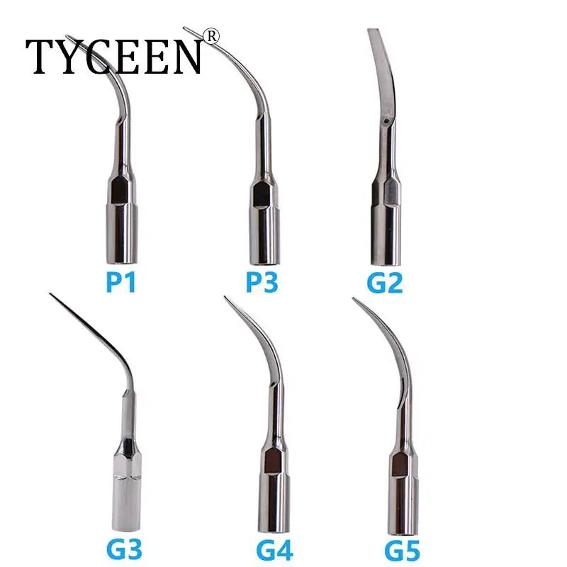 Dental Ultrasonic Scaler Tips for EMS Woodpecker Machines Replacement Tip Teeth Cleaning Blade Tips Teeth Stains Remover Tips G1