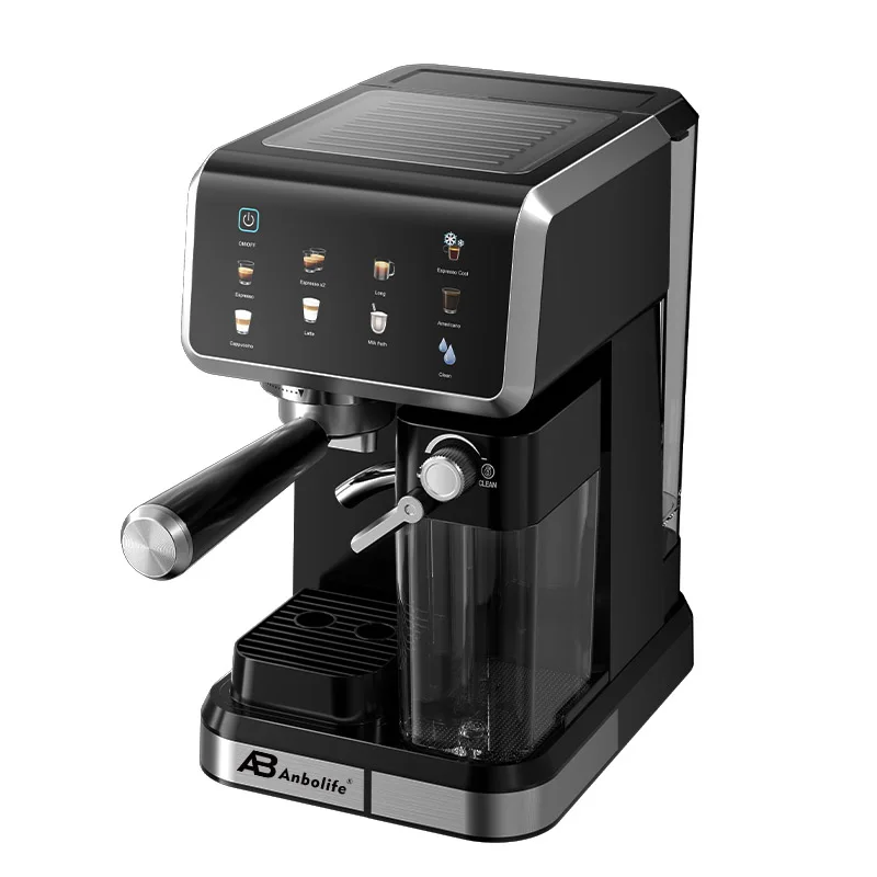 20bar Compact Quiet Semi-Automatic Espresso Machine Espresso Coffee Machine with Milk tank NTC Temperature Control
