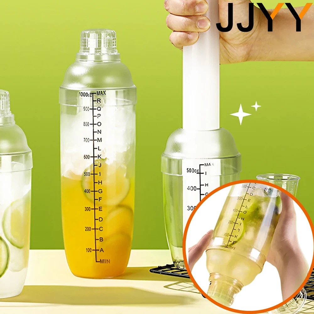 Jjyy 350/500/700/1000 ml klarer Mixer Wein Cocktail Martini Boston Shaker, Barkeeper Drink Bar Tools