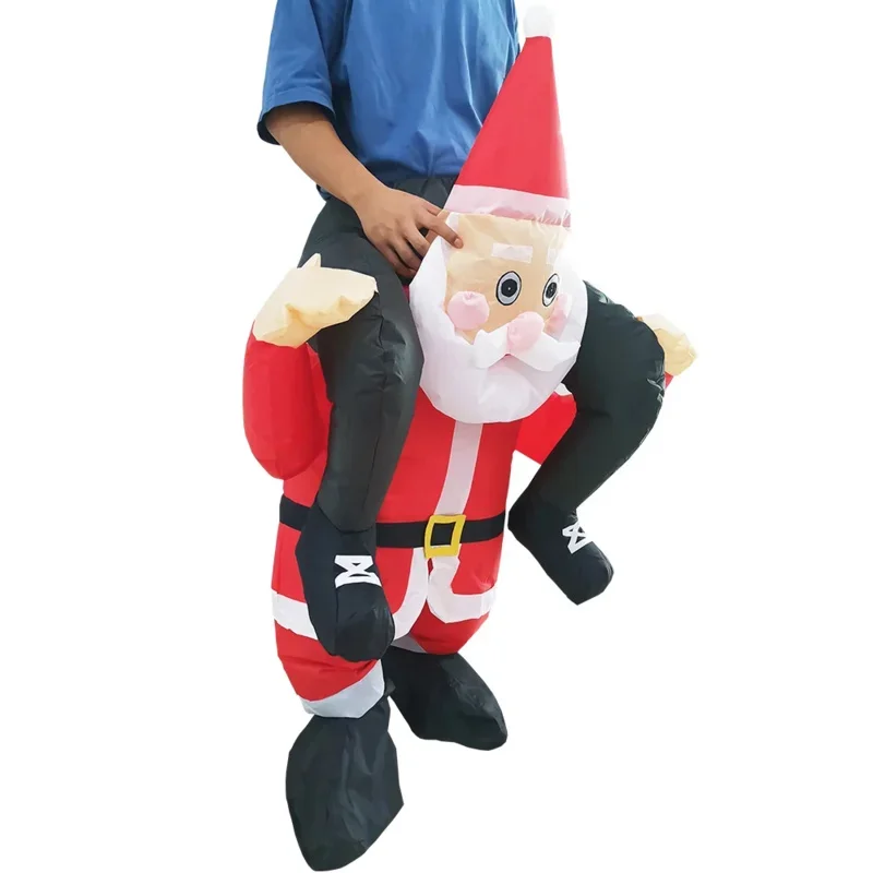 Hot Adult Christmas Tree Santa Claus Snowman Inflatable Costumes Anime Mascot Party Cosplay Costume Dress Suit for Man Woman D