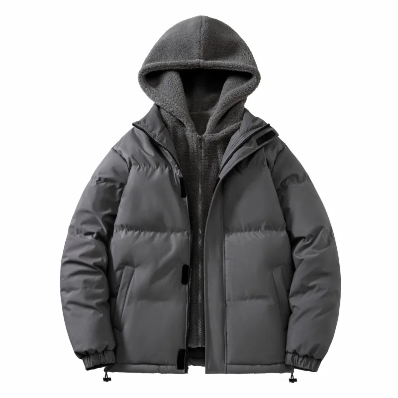 

New Fashion Men Removable Hooded Casual Down Jackets Warm Parkas Quality Male Thicker Winter Coats Man Loose Warm Parkas 8XL