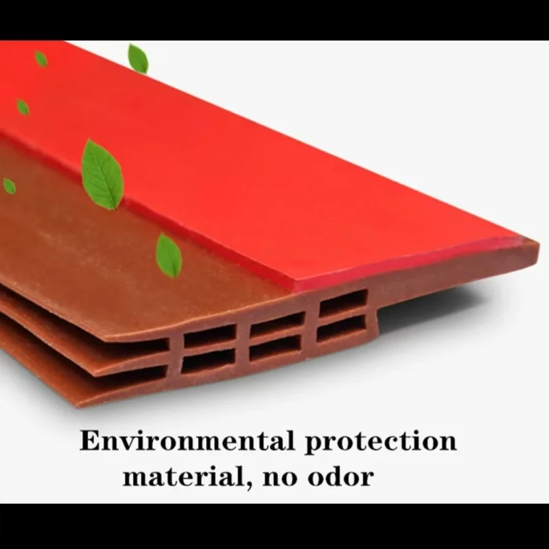 1-4 قطعة الباب الغبار سدادة شريط عازل 1 متر TPE ذاتية اللصق الباب تحت الفجوة الطقس قطاع رغوة صوتية 5 ألوان مكافحة مشروع الشريط #2