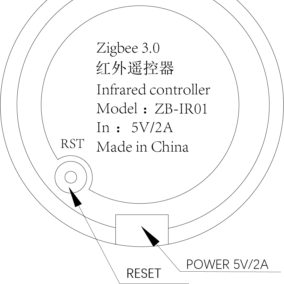 Local Code Library Universal Infrared Remote Control Can Be Connected to Zigbee 2MQTT Open Source Platform ZB-IR01