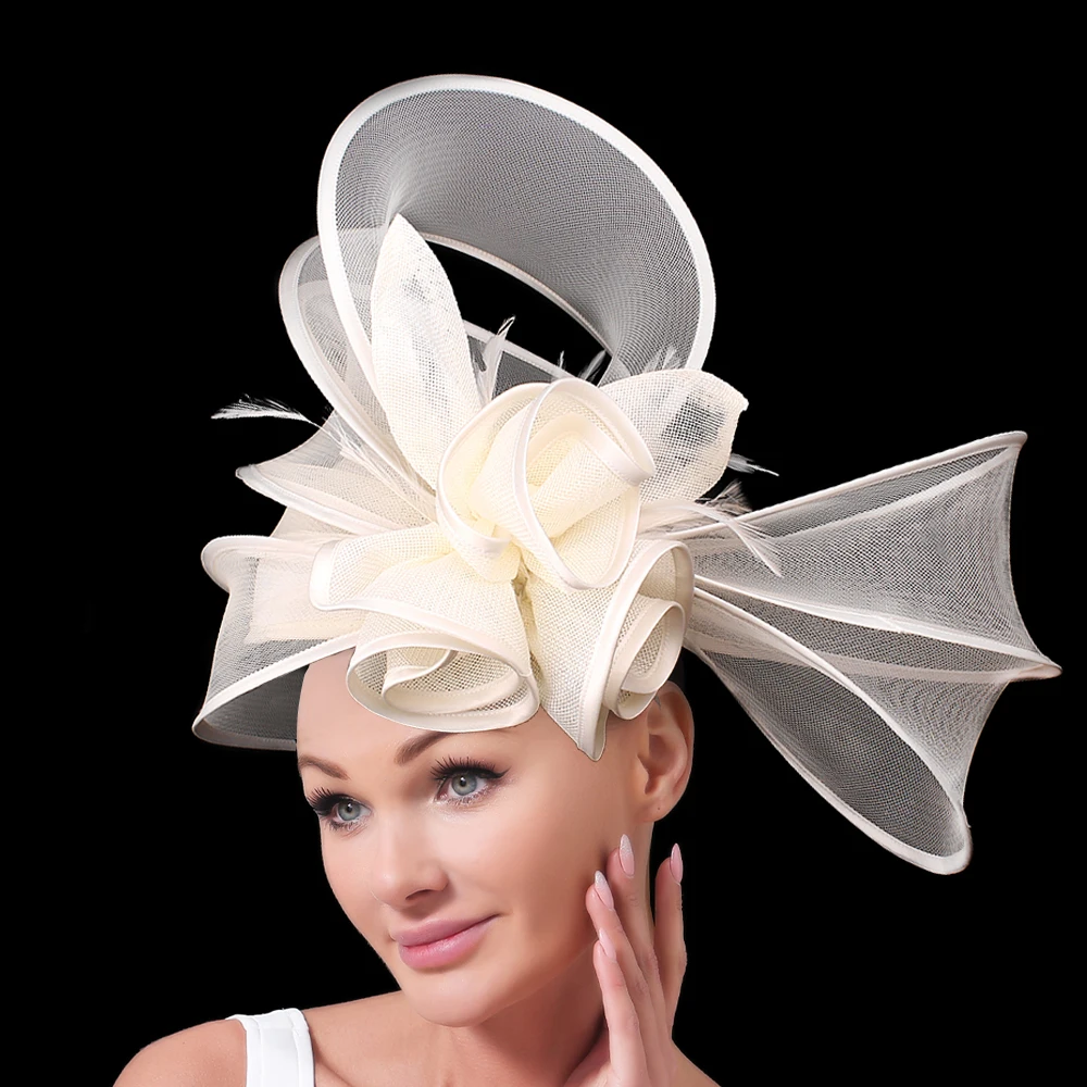 Imitation Sinamay Wedding Fascinator Base 20 CM Size For Woemn Party Hat Fascinators DIY Hair Accessories Bride Chapeau Caps