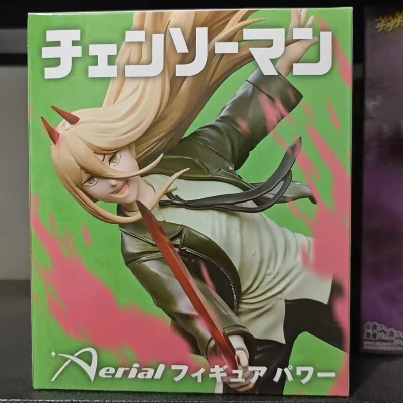 In voorraad Echt TAITO Chainsaw Man Power PVC ongeveer 16 cm Anime Figuur Model Desktop ornament Collector Beeldje Speelgoed Gift