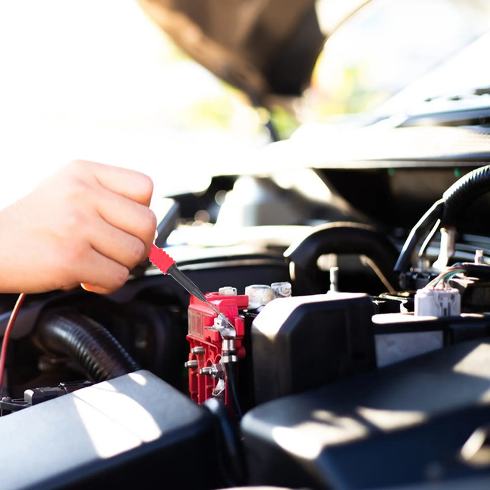1 set di sonde per test di riparazione automobilistica Spina a banana Clip isolate non penetranti per diagnostiche di cavi di test elettrici per auto