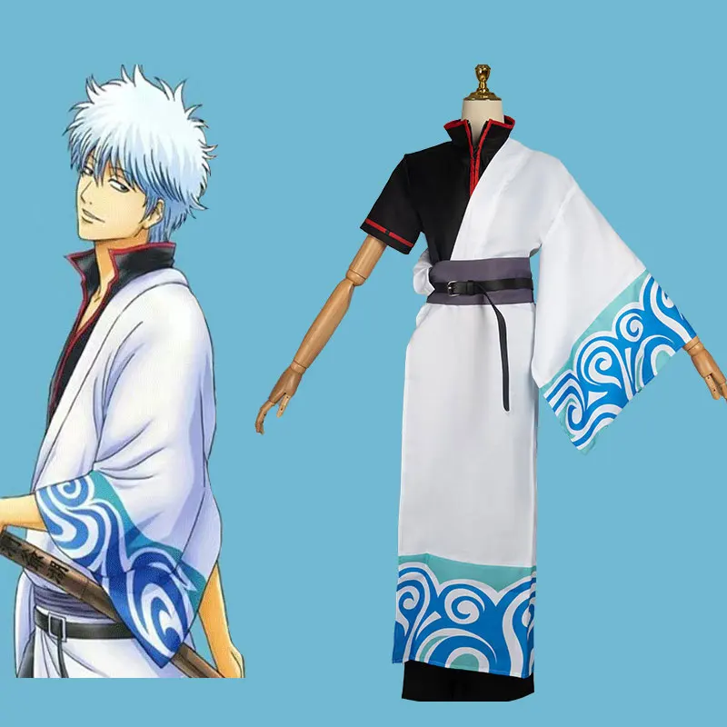 Gintama Cosplay Sakata Gintoki Costume Adult Carnival Uniform  Anime Halloween Party Costumes Masquerade Women Game