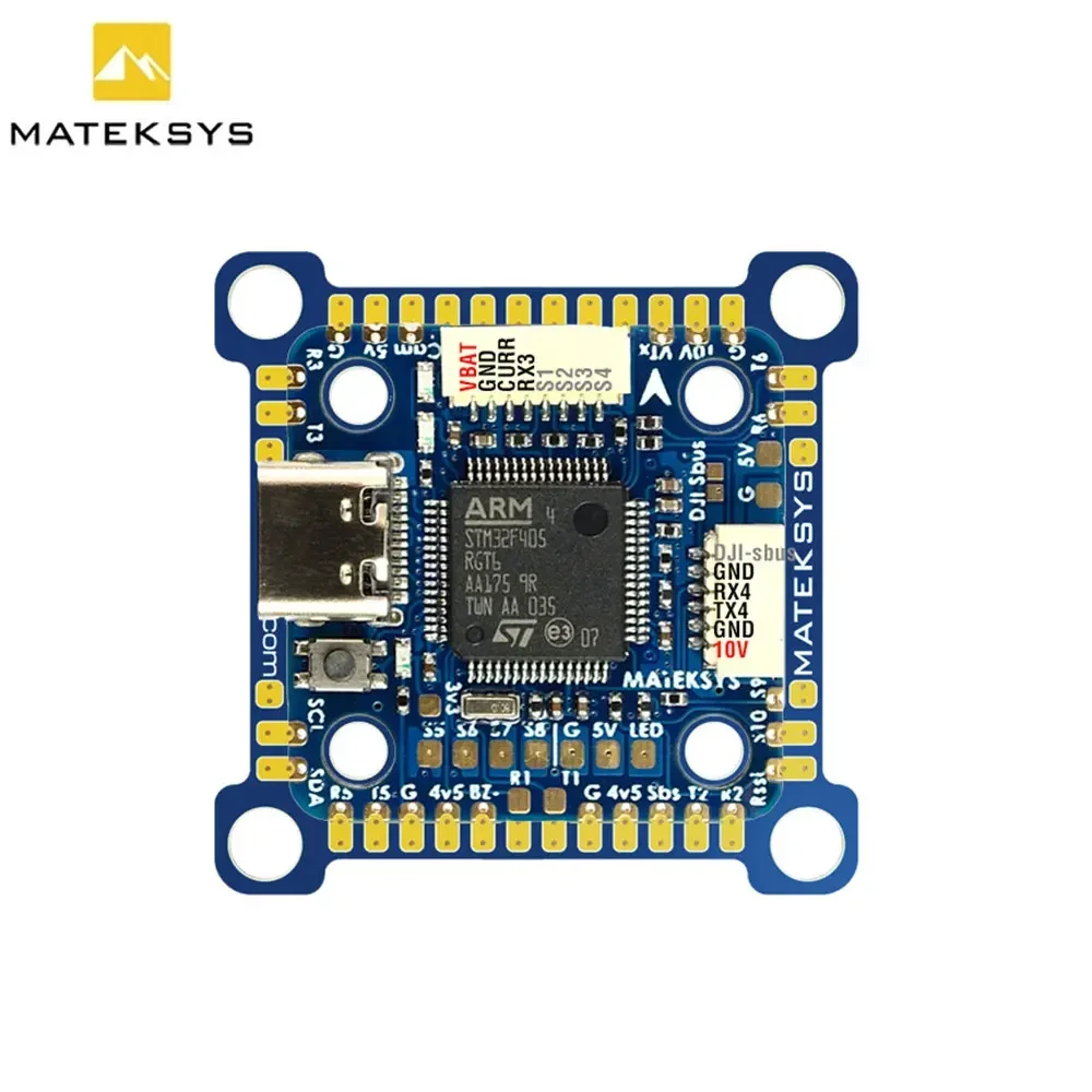 

Matek System F405-MINI TE Flight Controller Встроенный STM32F405RGT6 ICM42605 с OSD BEC 5 В 10 В для FPV RC Racing Drone DJI VTX