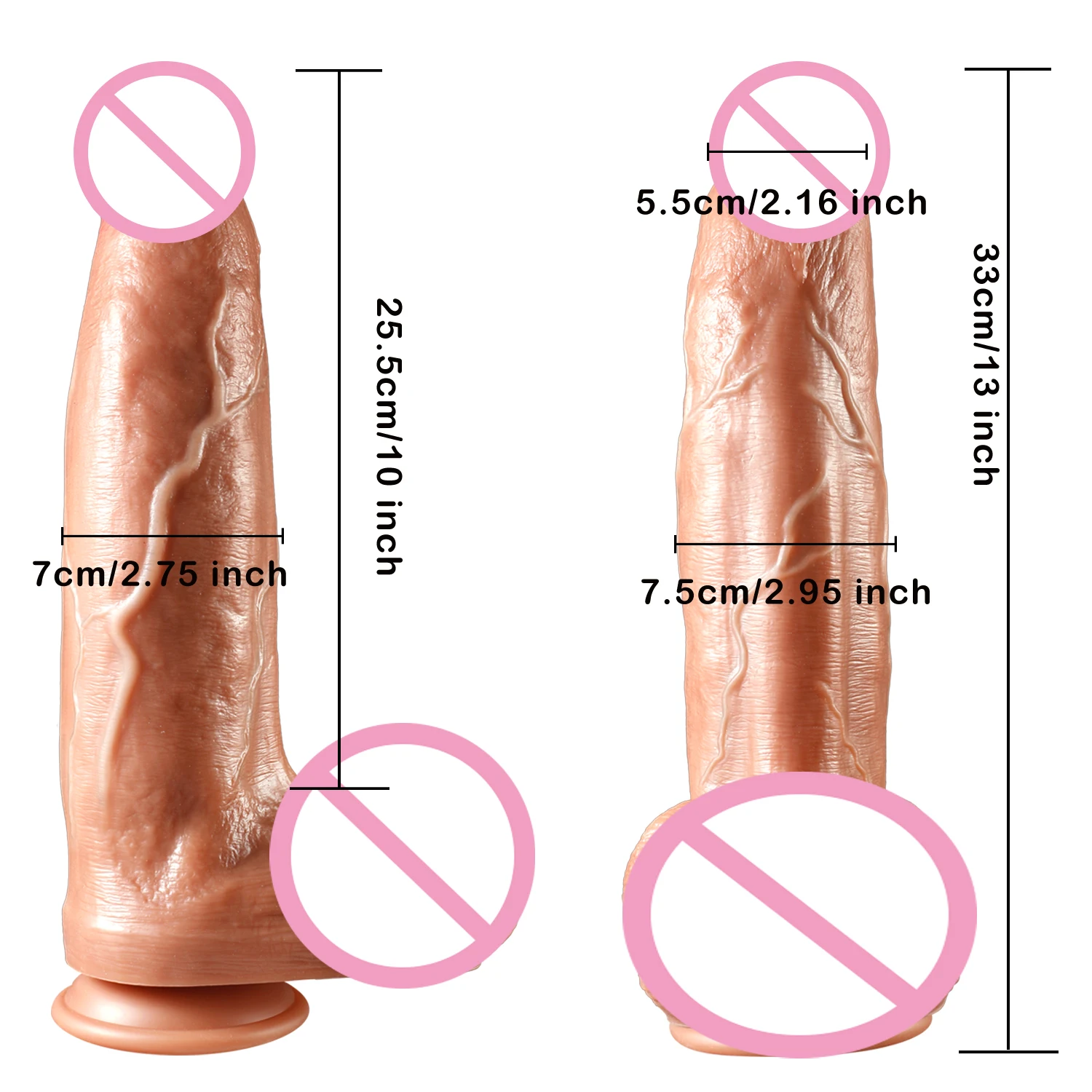 

13 Inch Realistic Dildo Thick Huge Dildos With Suction Cup Big Penis Vagina Anal Butt Plug Fake Dick G-spot Sex Toys For Women