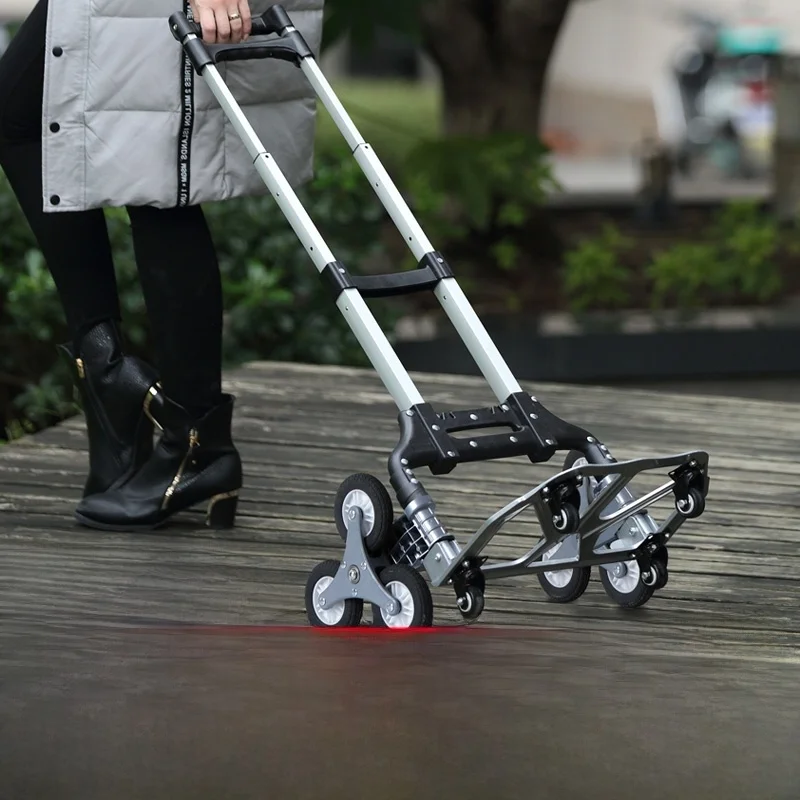 

Портативная складная ручная тележка для подъема по лестнице, керическая банка, легкая тележка для овощей Market Quali