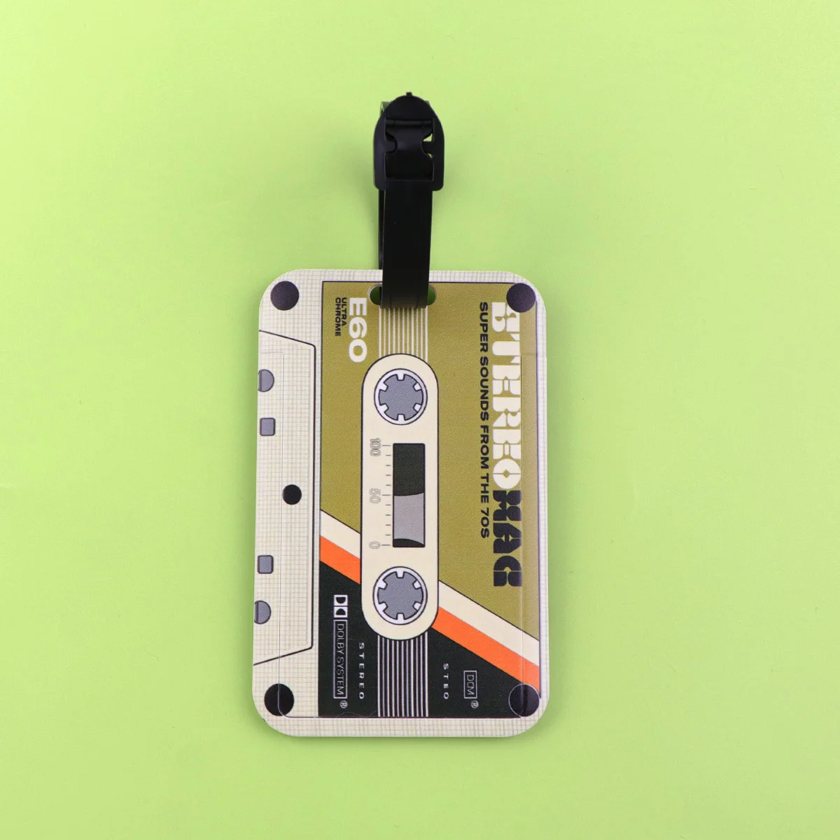 Vintage colorful Tape Plastics Baggage Tag Suitcase Backpack Anti-Lost Listing ID Card Holder Fashion Luggage Accessories Gifts image 2