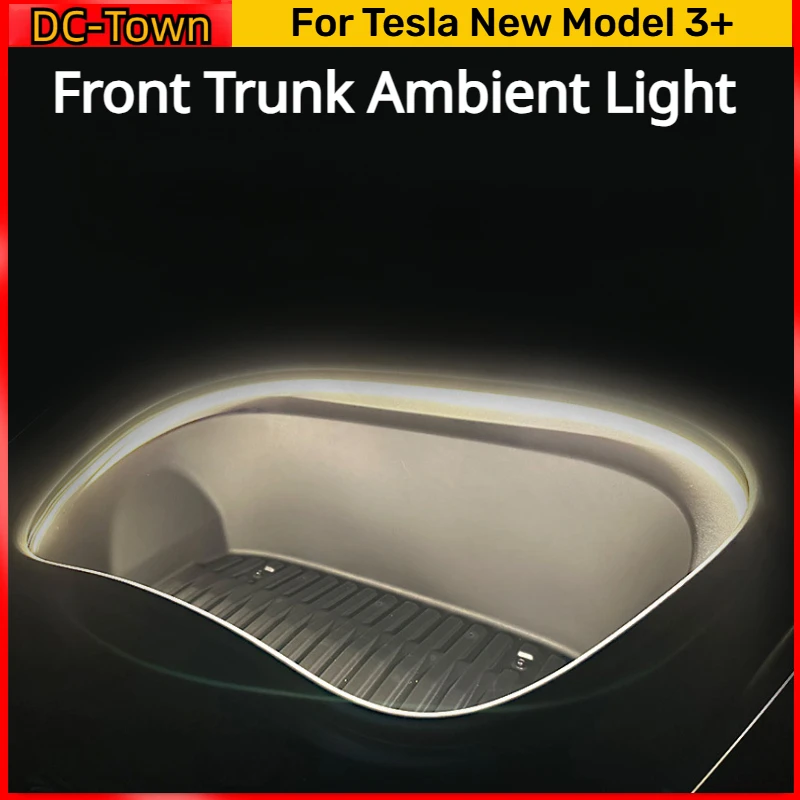 Front Trunk Light for Tesla Model 3+ LED Atmosphere Lamps Strips Frunk Light Lighting New Model3 Highland 2024 Car Accessories