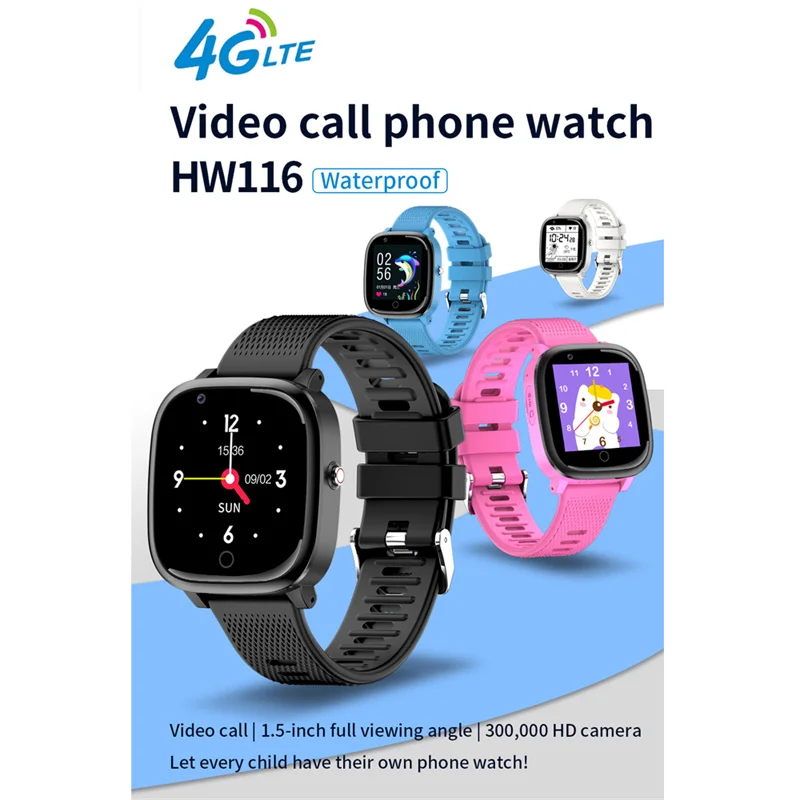 

4G Kids Smart Watch Phone Children Watches GPS Tracker LBS WIFI Location SOS Video Call Remote Backcall SmartWatch for Xiaomi