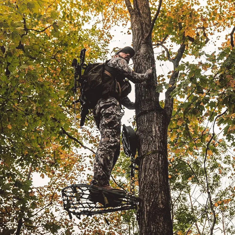 Treestand de aluminio fundido para caza de ciervos, asiento de caza de escalada, accesorios de equipo de caza, 11 Lb