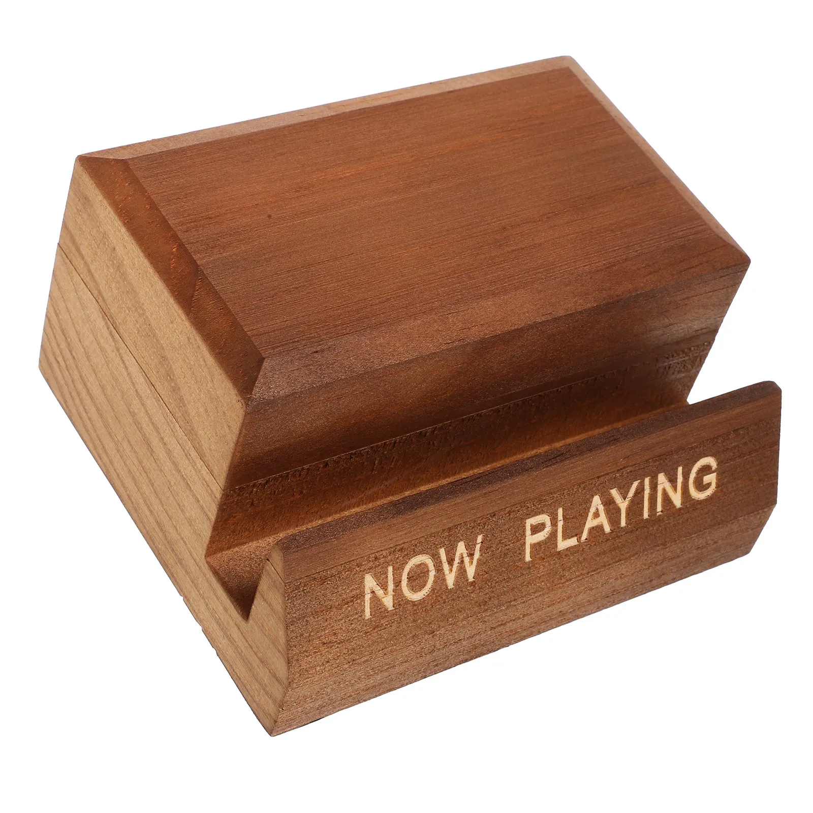 Wood Vinyl Record Display Rack Desktop Record Holder for Vinyl Albums Books Magazines Documents Neat Minimalist Home Decor