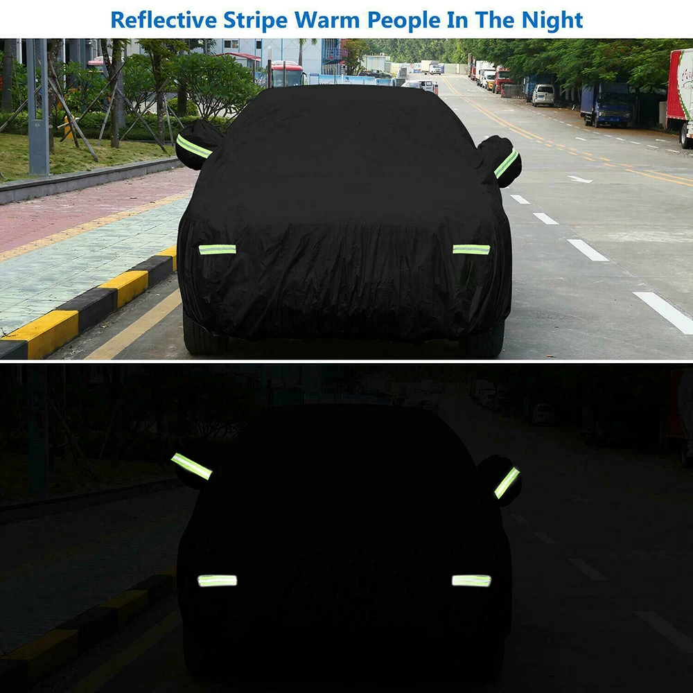 Bâches de voiture complètes pour l'extérieur, soleil, pluie, glace, neige, imperméable, anti-poussière, résistant aux UV, Protection Automobile