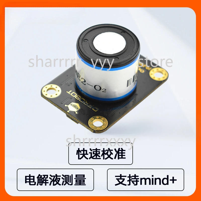 Digital I2C Oxygen Sensor Module, 0-25% Vol Measurement Range, High Accuracy O2 Gas Detector for Arduino Raspberry Pi