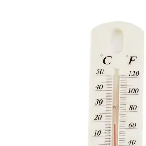 HOT Sale Greenhouse Office Warehouse Wall Thermometer Hang -50℃-+50℃ High for impact Styrene Resistant 195x40x6mm 2pcs