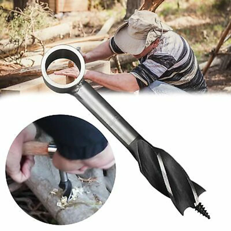 

Bushcraft Auger Survival Gear Tool Outdoor Wrench Outdoor Survival Hand Drill Sports Jungle Crafts Camping Bushcraft Accessories