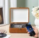 

Hooqu Best Sellers Classic Vintage Phonograph Vinyl Record Music Clear Sound Versatile Interfaces Wireless Record Player